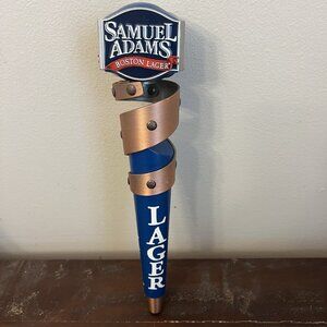 Samuel Sam Adams Boston Lager Copper Ribbon Beer Tap Handle 13.5” Tall